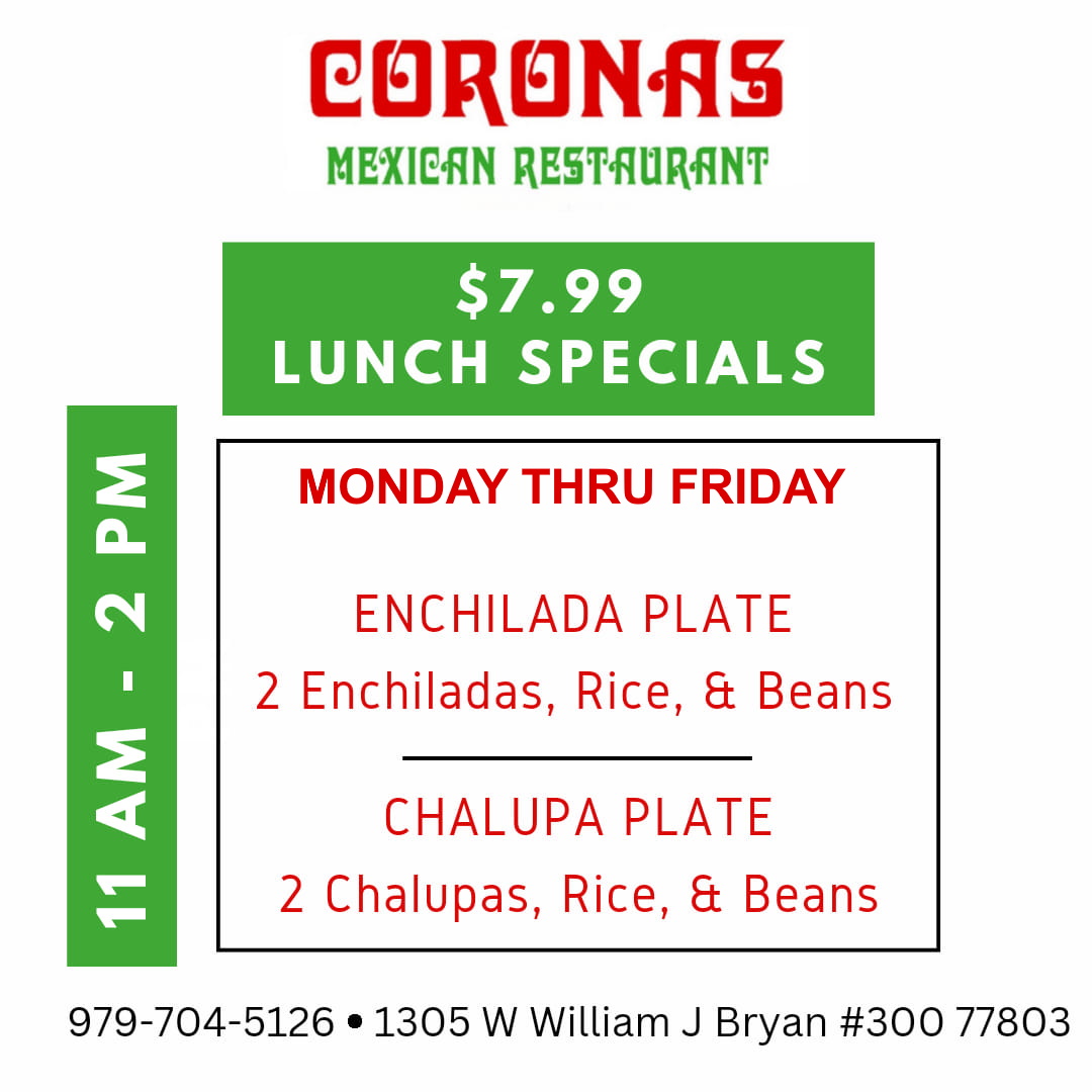 Friday Lunch Specials!